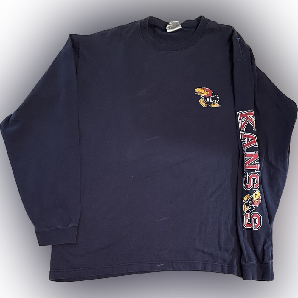Kansas Jayhawks Long Sleeve Shirt | Sz L
